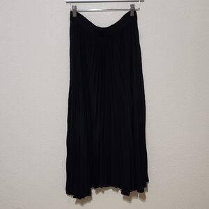 Ramy Brook Black Maxi A-Line Skirt